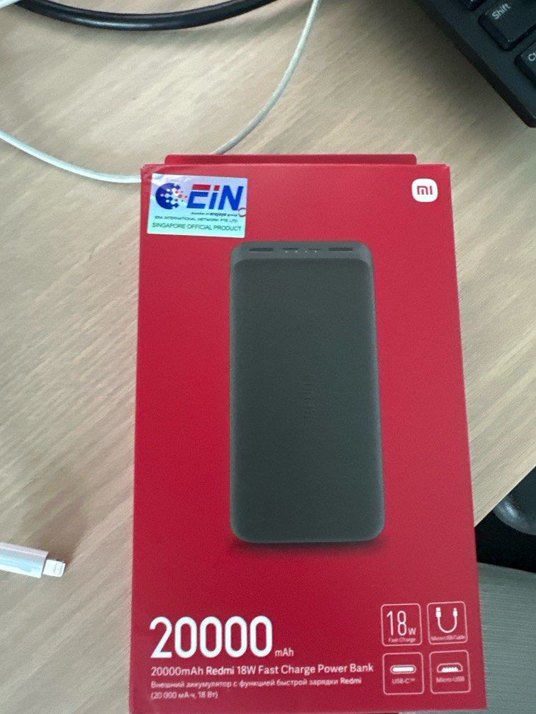 Xiaomi Redmi 20000mah 18w fast charge power bank, Mobile Phones ...
