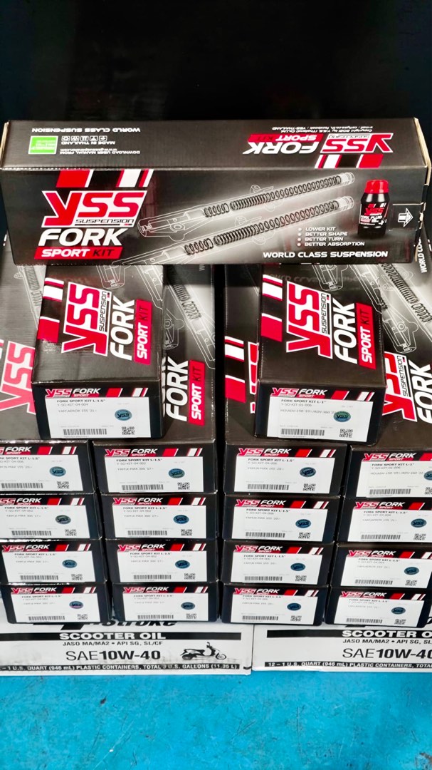 YSS SPORT FORK LOWERING KIT XMAX/AEROX/SNIPER, Motorcycles, Motorcycle