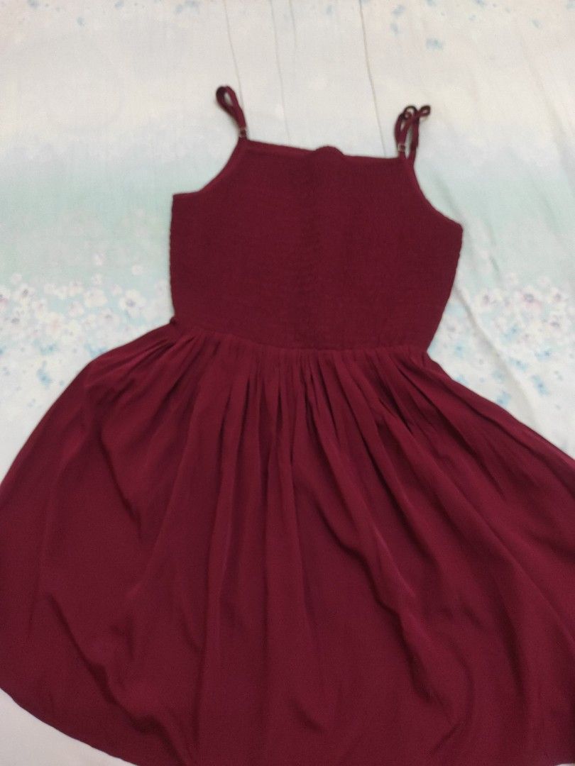 Zalora maroon dress hot sale