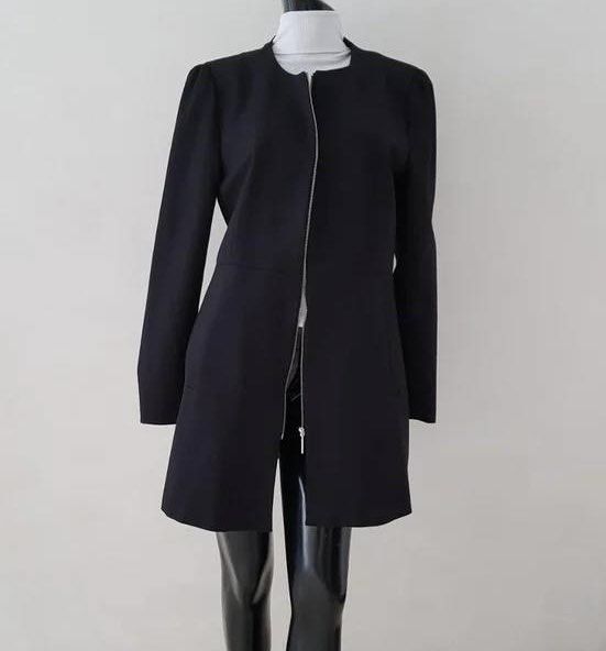 zara black coat womens
