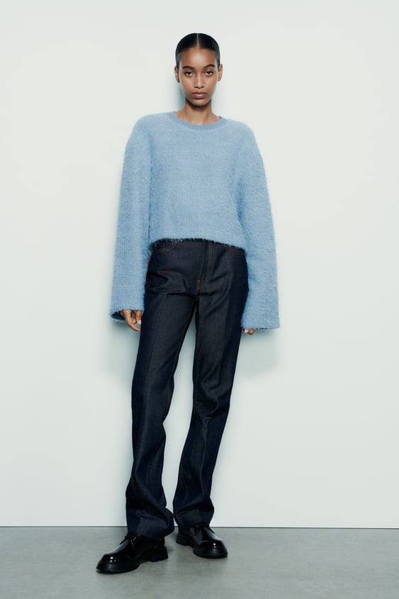 Fuzzy sweater hotsell top