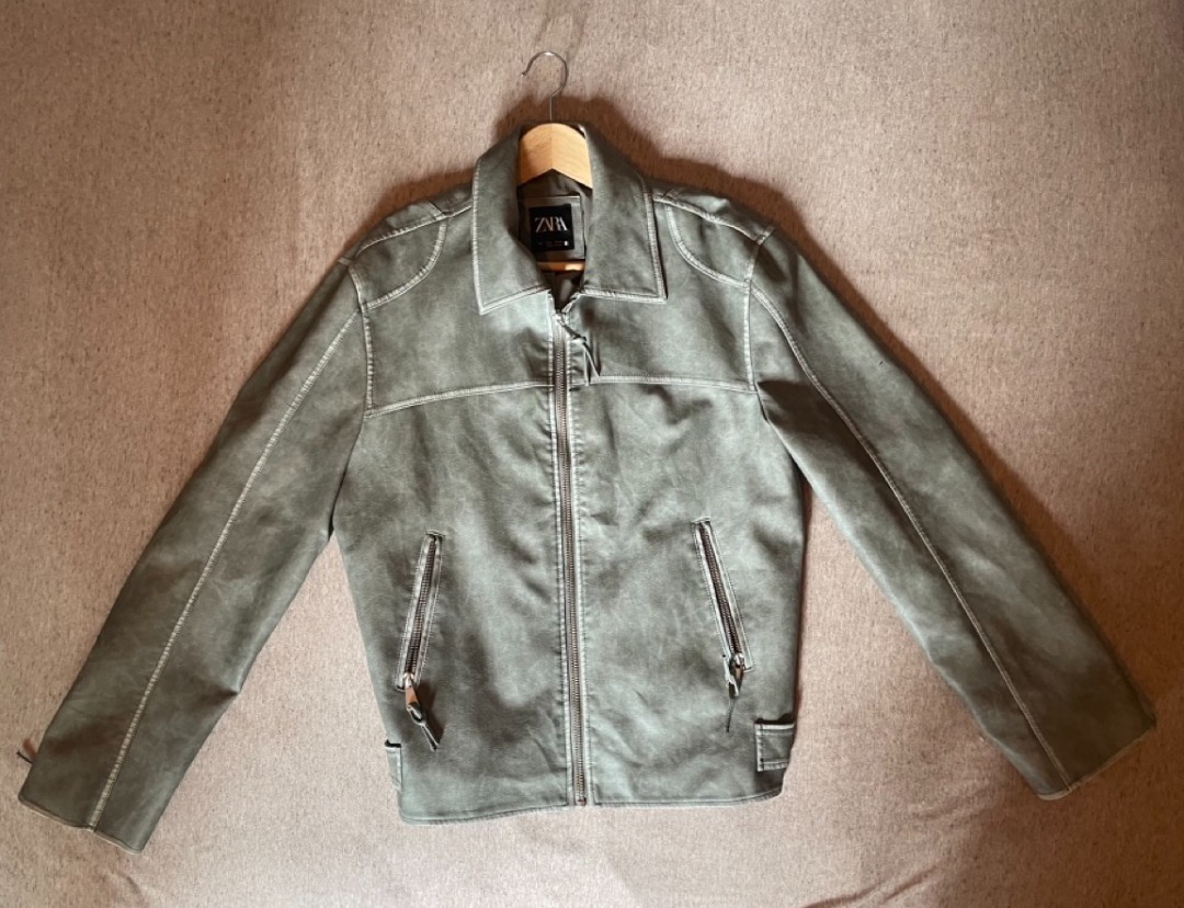 Mens faux leather sale jackets