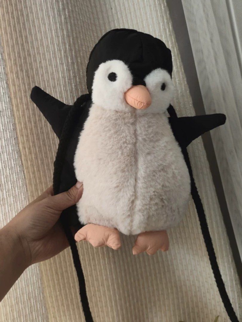 Zara Penguin soft toy bag