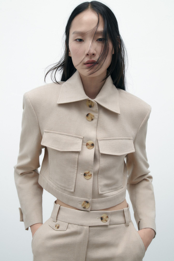 Zara store rustic blazer