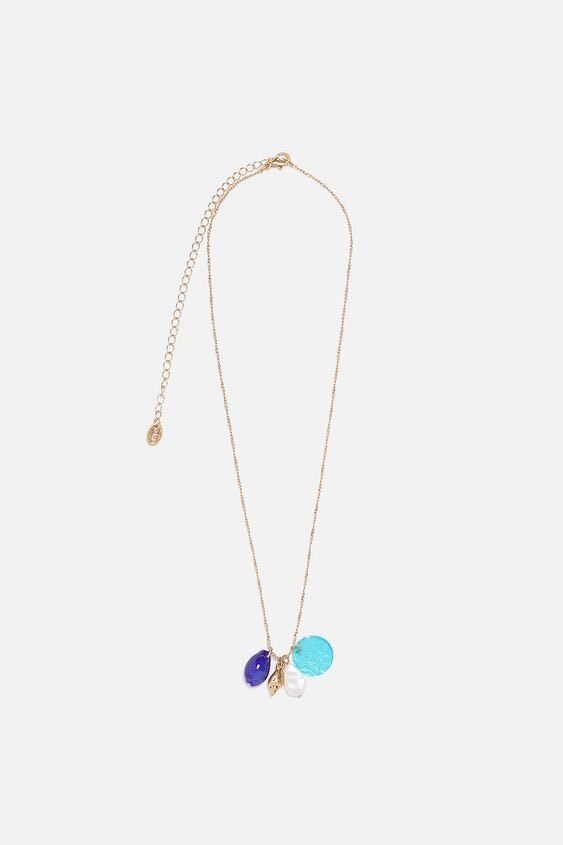 Zara seashell necklace on sale