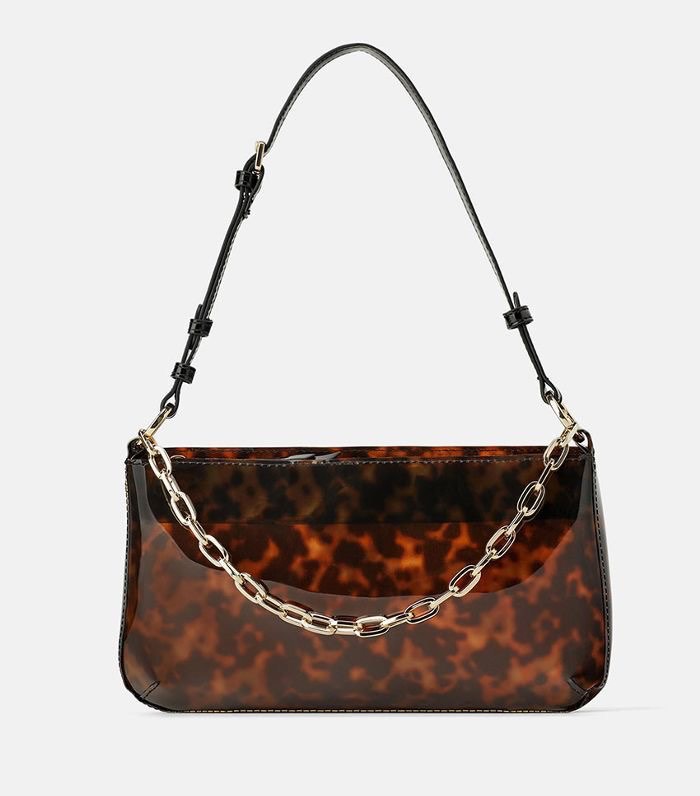 Zara tortoiseshell bag discount