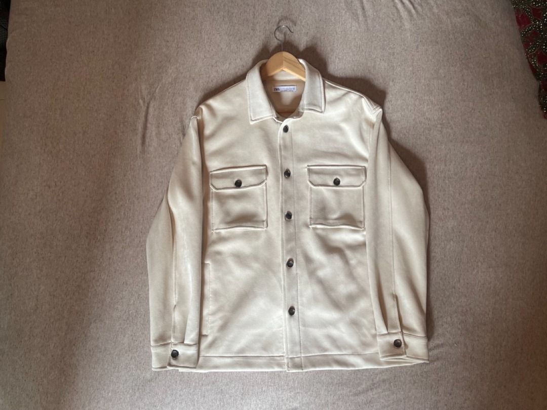 White suede online jacket mens