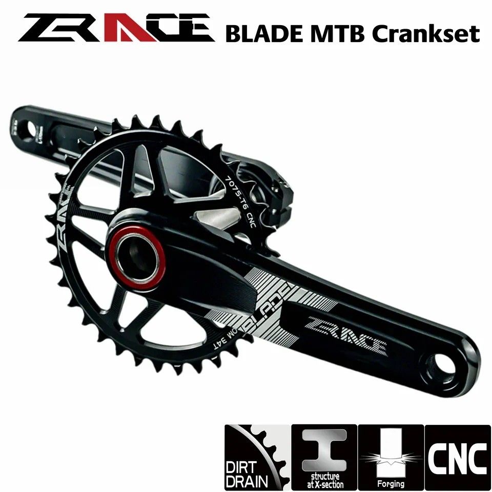 ZRACE Blade 1x Crankset with Chainring Bottom Bracket Sports