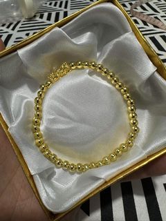 18k piyao with 10k gold beads