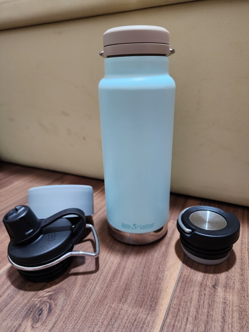 Klean kanteen TKWide 32oz With Twist Cap Insulated Thermal Bottle Blue