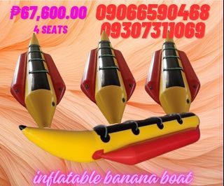 4 seats capacity of inflatable banana boat for sale