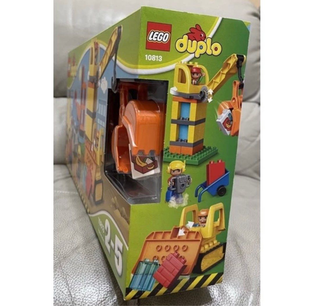正版 絕版 樂高 LEGO 得寶幼兒 Duplo 10813 大型建築工地Big Construction Site 現貨, 書籍、休閒與玩具 ...