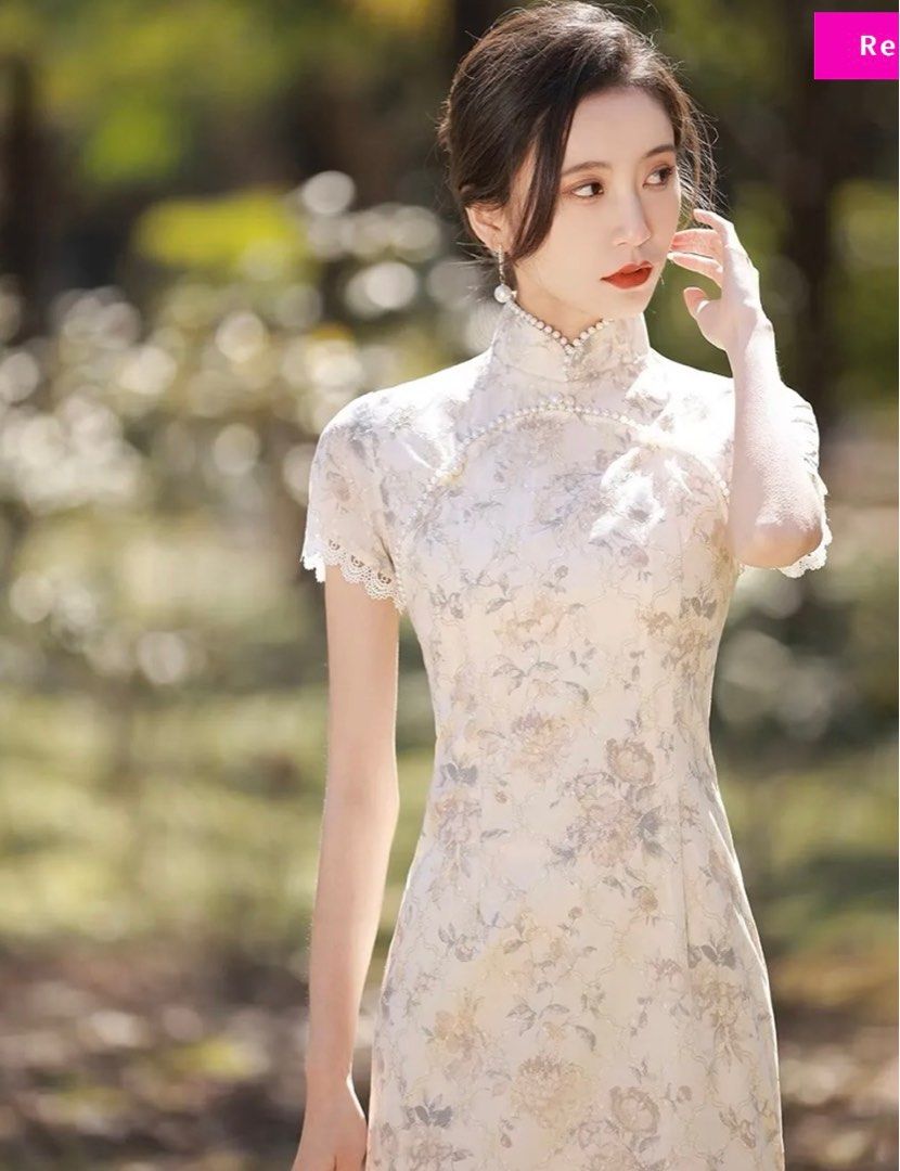 Beige qipao store