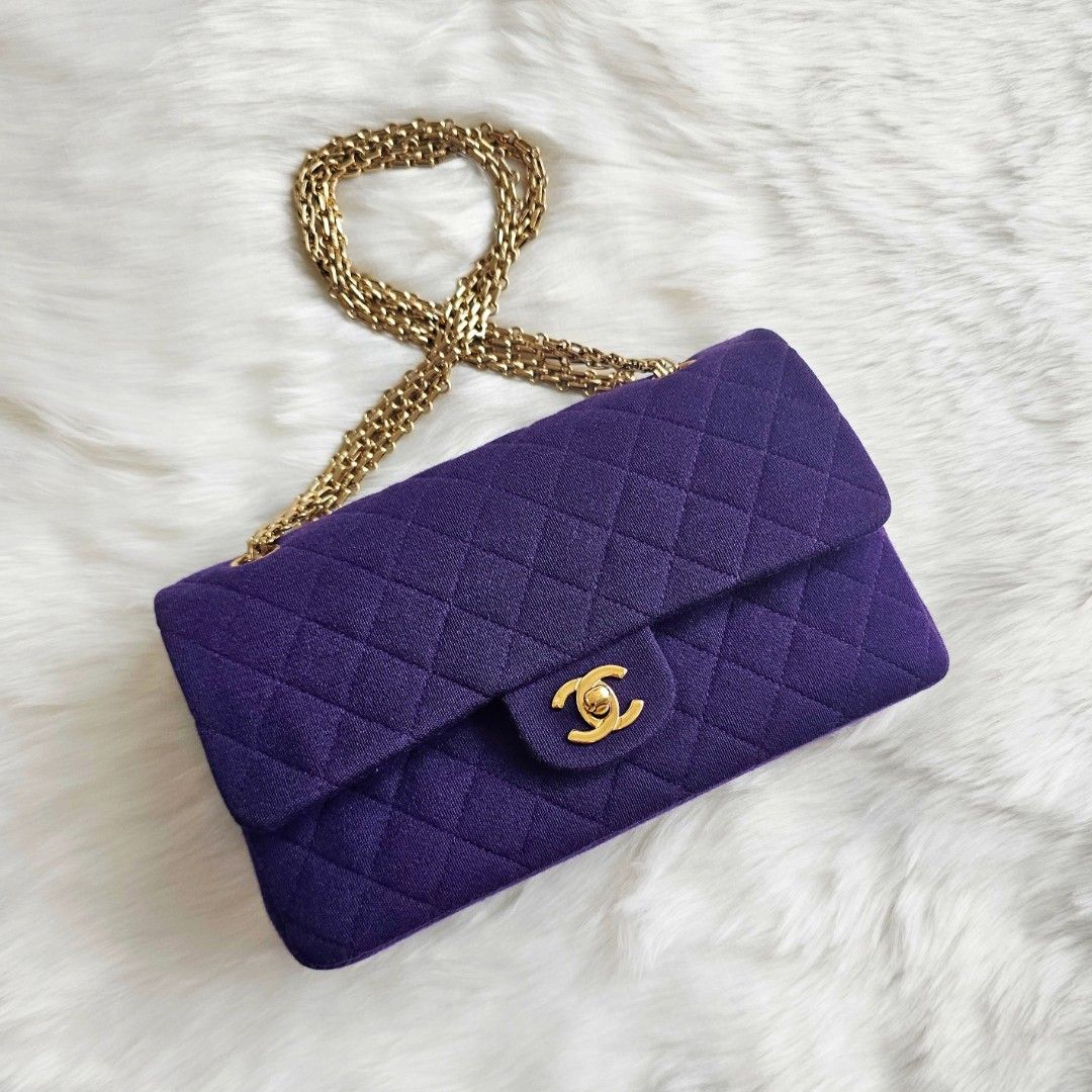 Purple chanel hotsell purse
