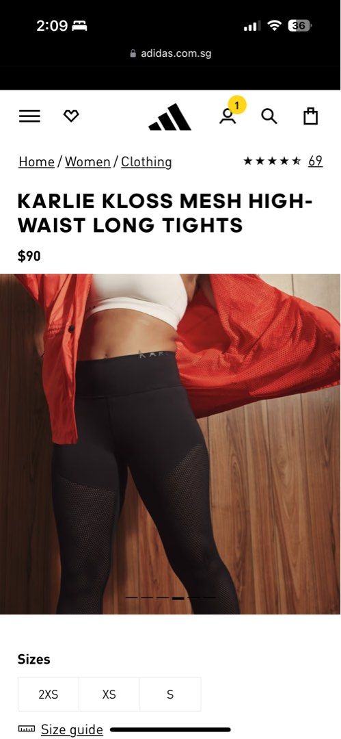 mesh high-waist long tights