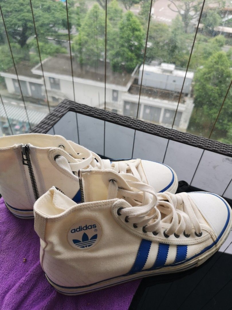 Adidas high cut white cheap