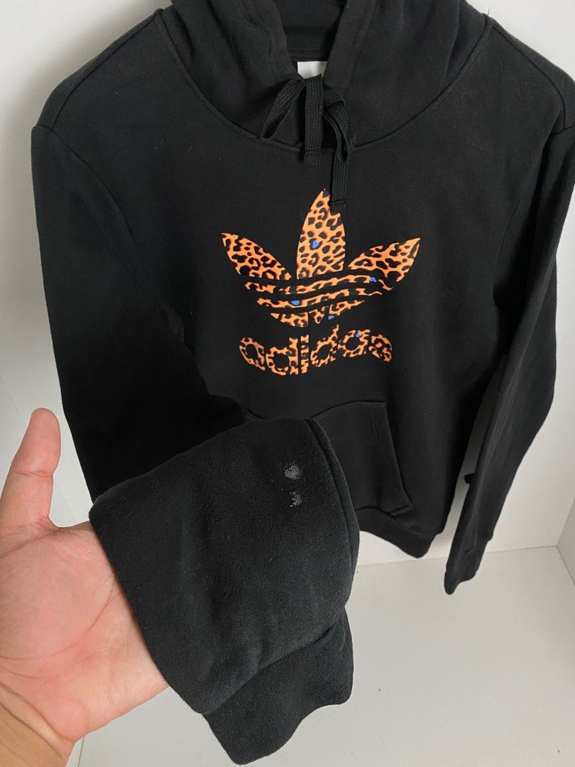 Adidas Leopard Trefoil Hoodie Men s Fashion Tops Sets Hoodies on Carousell