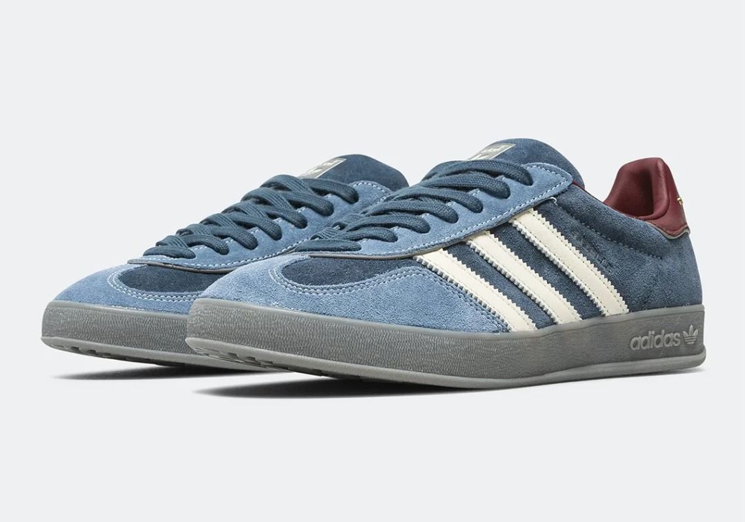 adidas gazelle silver green womens Adidas x Liberty Women's Gazelle Indoor Liberty London Print Off White /  Gold Metallic / Gum Low Top Sneakers