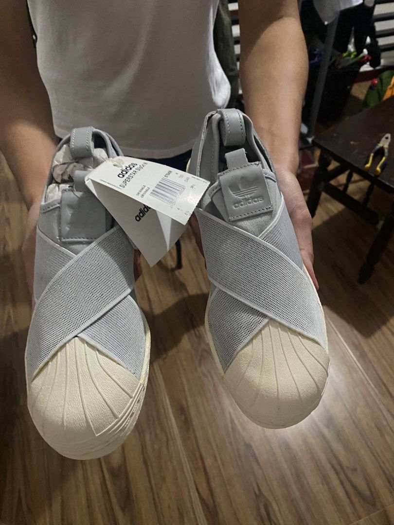 Superstar slip on grey on sale singapore