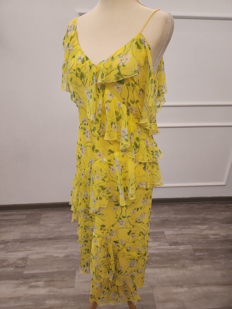 Alice and olivia cheap yellow floral dress