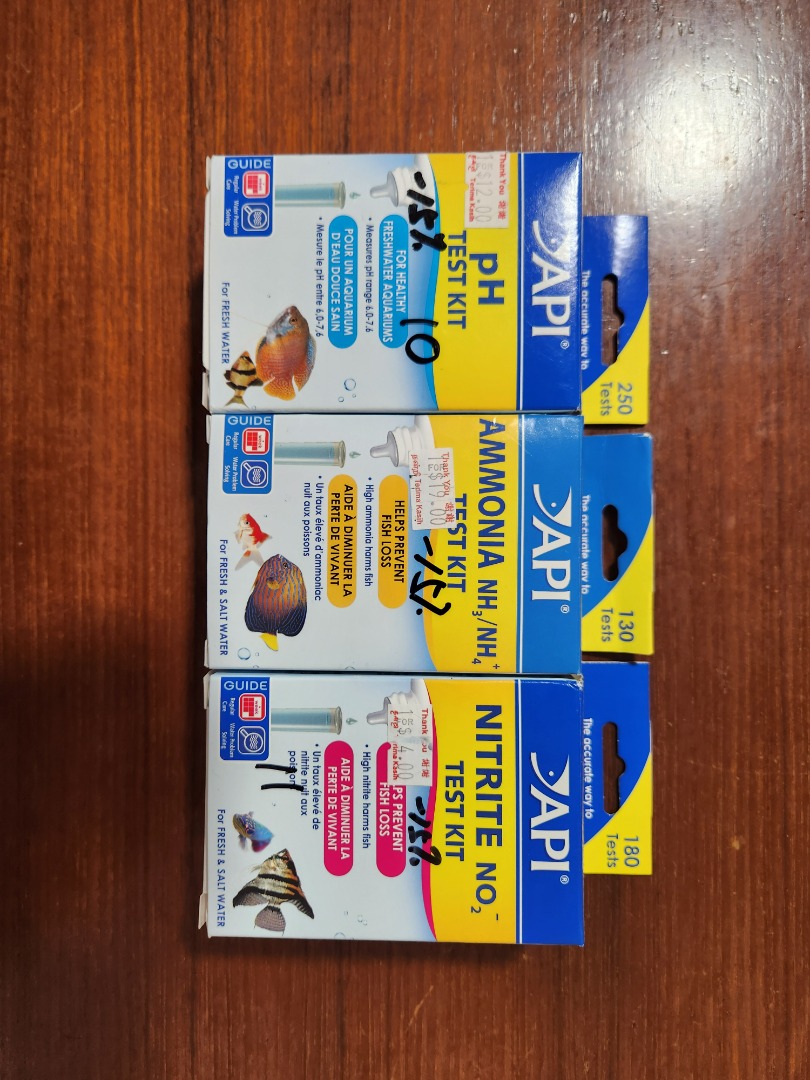 API Test Kits (PH, Ammonia, Nitrite), Pet Supplies, Homes & Other Pet ...