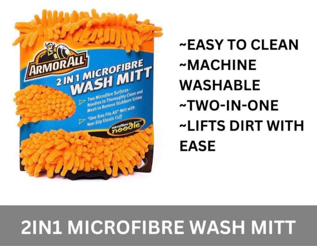 2-in-1 Microfibre Wash Mitt