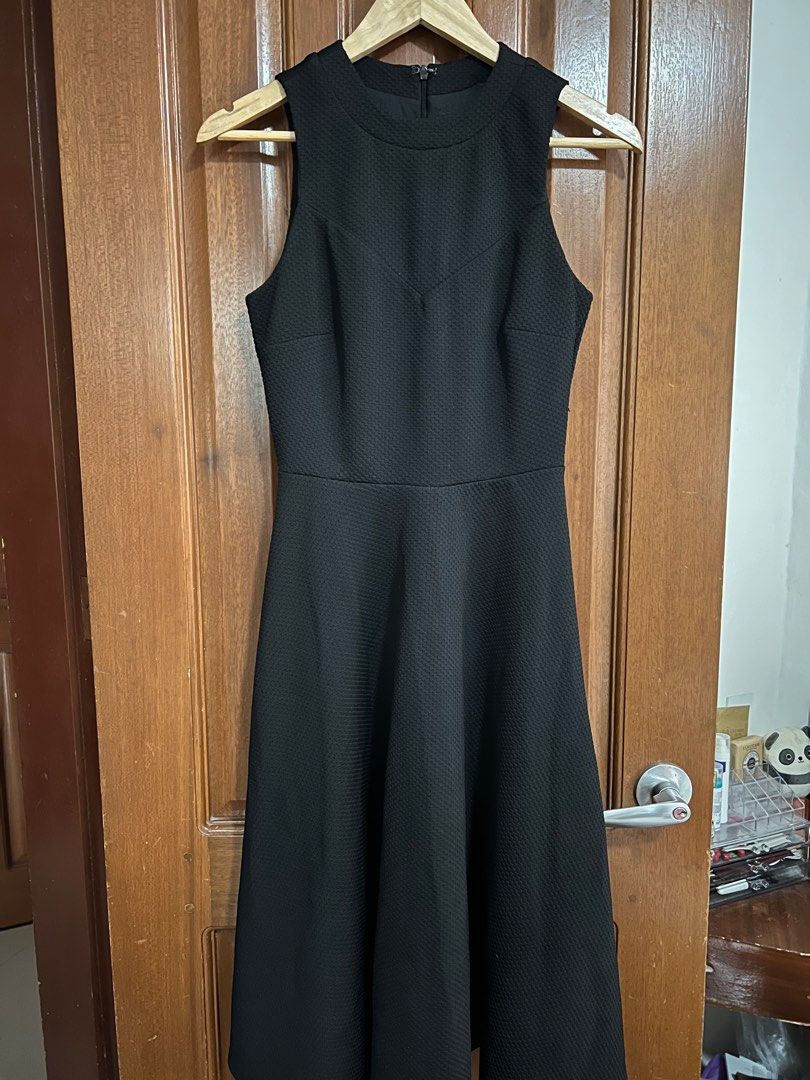 Asos black shift dress discount