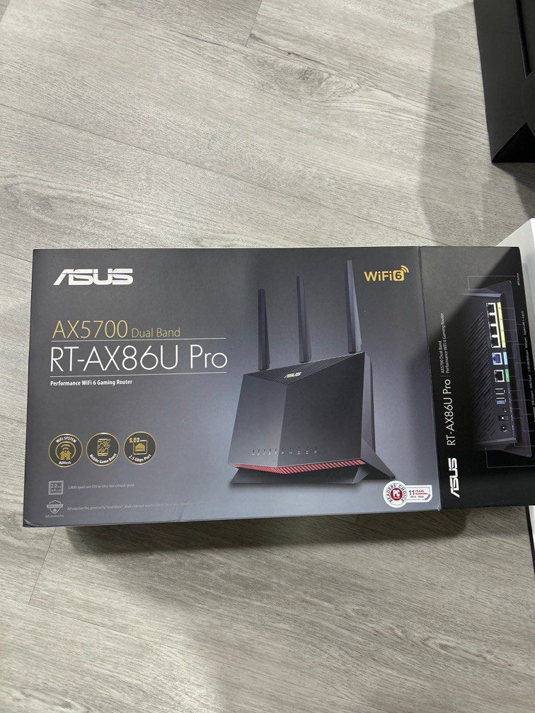 ASUS RTAX86U Pro AX5700 wifi 6 Gaming Router, Computers & Tech, Parts & Accessories, Networking