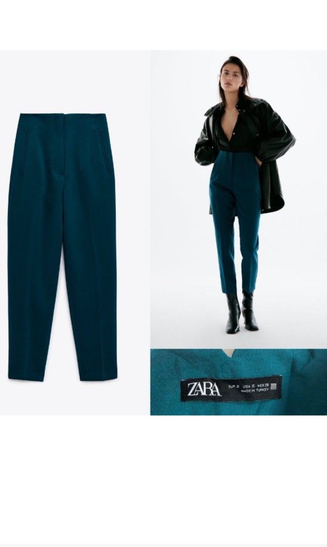 Zara highwaist trouser S, Women's Fashion, Bottoms, Other Bottoms on  Carousell