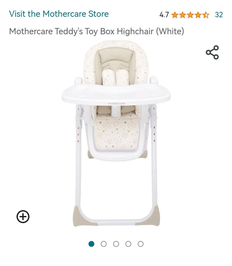 Teddy's toy box highchair deals
