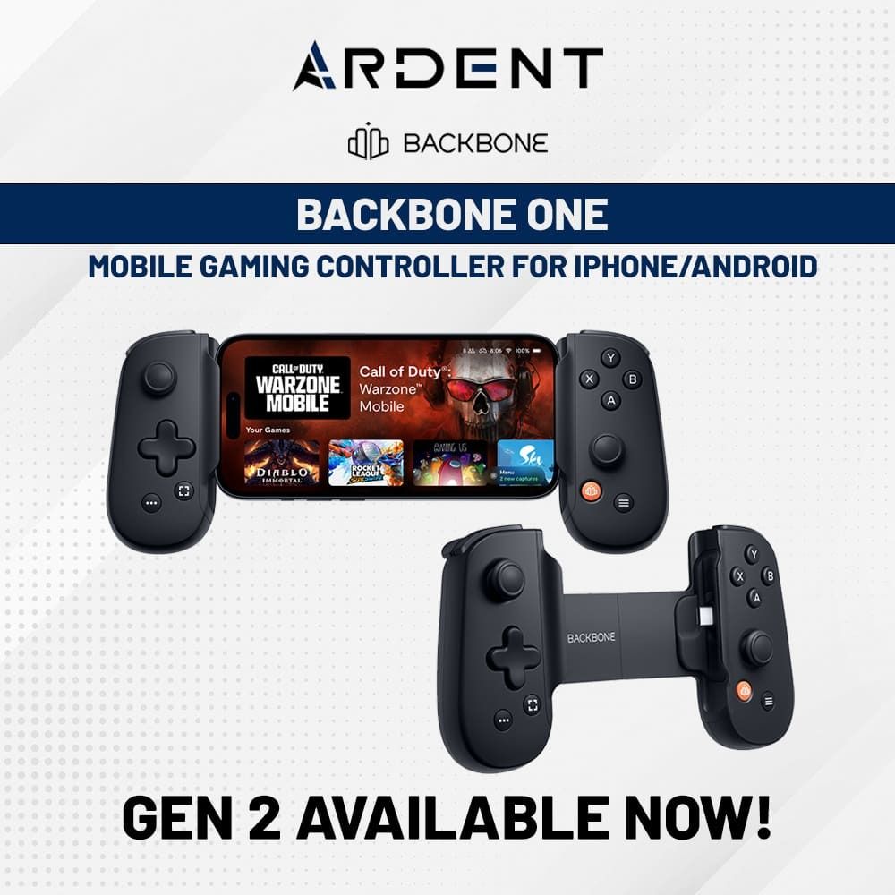 Backbone One (GEN2) [OUT OF STOCK]| Mobile Gaming Controller For  iPhone/Android [Black / White PlayStation Edition]