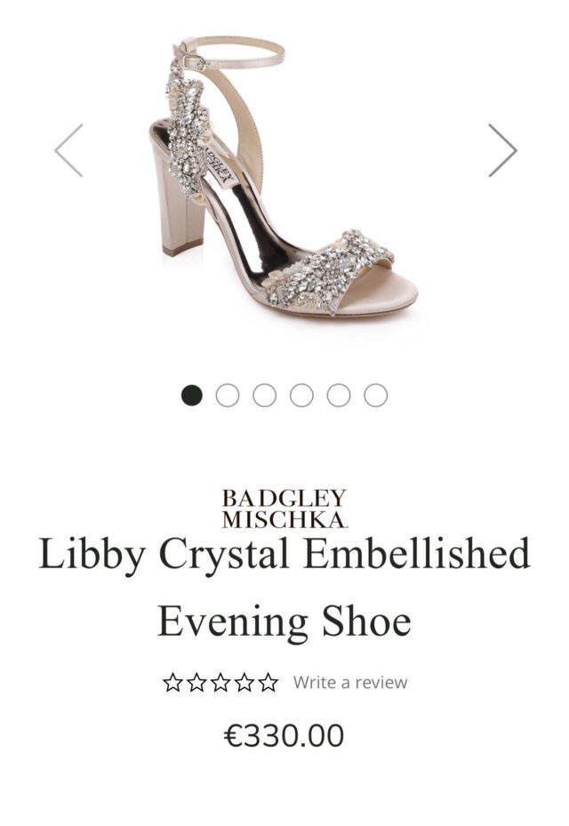 Libby crystal cheap embellished evening shoe