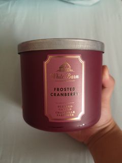Bath & Body | White Barn Frosted Cranberry 3-wick scented candle