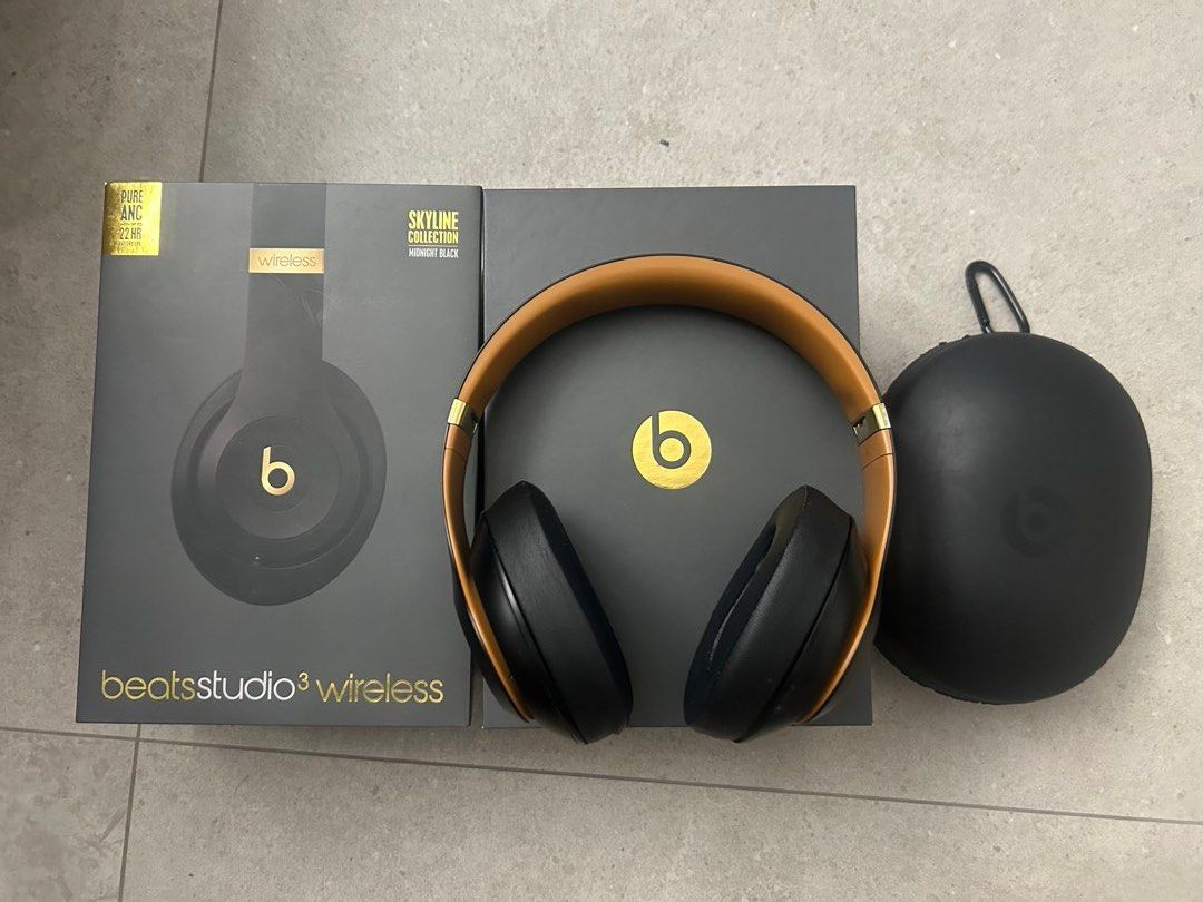 Beats Studio 3 Wireless Gold and Black Color (Skyline Collection