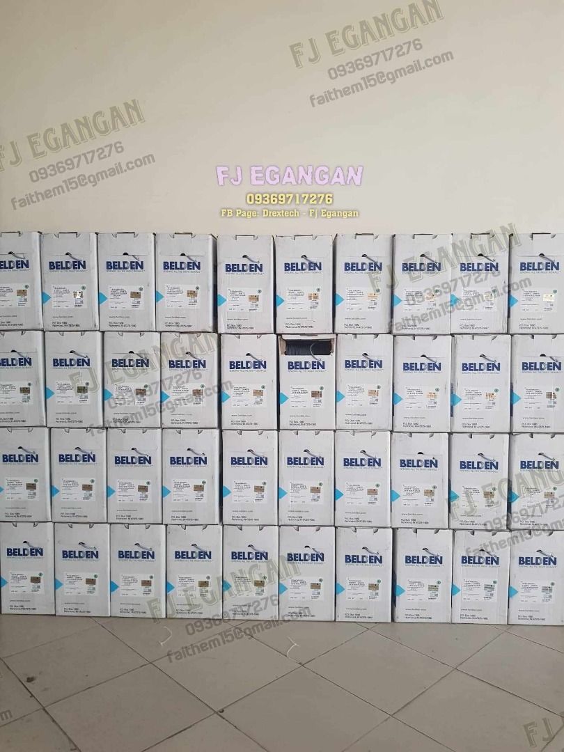 Belden UTP Cables 305M/roll (Category: Cables & Adaptors) located in Pasig City. Submitted by fjEgangan (Listing ID 1279015250, Image 2). Description: Belden UTP Cables 305M/roll Price starts @ 6,250.00 ✔ BELDEN UTP Cat5e Pure Copper 305M-Blue @ 6,250.00 ✔ BELDEN UTP Cat5e Pure Copper 305M-Grey @ 6,250.00 ✔ BELDEN UTP Cat6 Pure Copper 305M-Blue @ 7,500.00 ✔ BELDEN UTP Cat6 Pure Copper 305M-Grey @ 7,500.00 ⭐ Actual pictures posted ⭐ 📌 BRAND NEW �