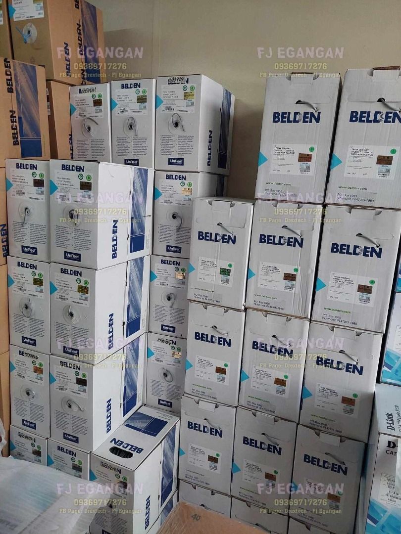 Belden UTP Cables 305M/roll (Category: Cables & Adaptors) located in Pasig City. Submitted by fjEgangan (Listing ID 1279015250, Image 1). Description: Belden UTP Cables 305M/roll Price starts @ 6,250.00 ✔ BELDEN UTP Cat5e Pure Copper 305M-Blue @ 6,250.00 ✔ BELDEN UTP Cat5e Pure Copper 305M-Grey @ 6,250.00 ✔ BELDEN UTP Cat6 Pure Copper 305M-Blue @ 7,500.00 ✔ BELDEN UTP Cat6 Pure Copper 305M-Grey @ 7,500.00 ⭐ Actual pictures posted ⭐ 📌 BRAND NEW �