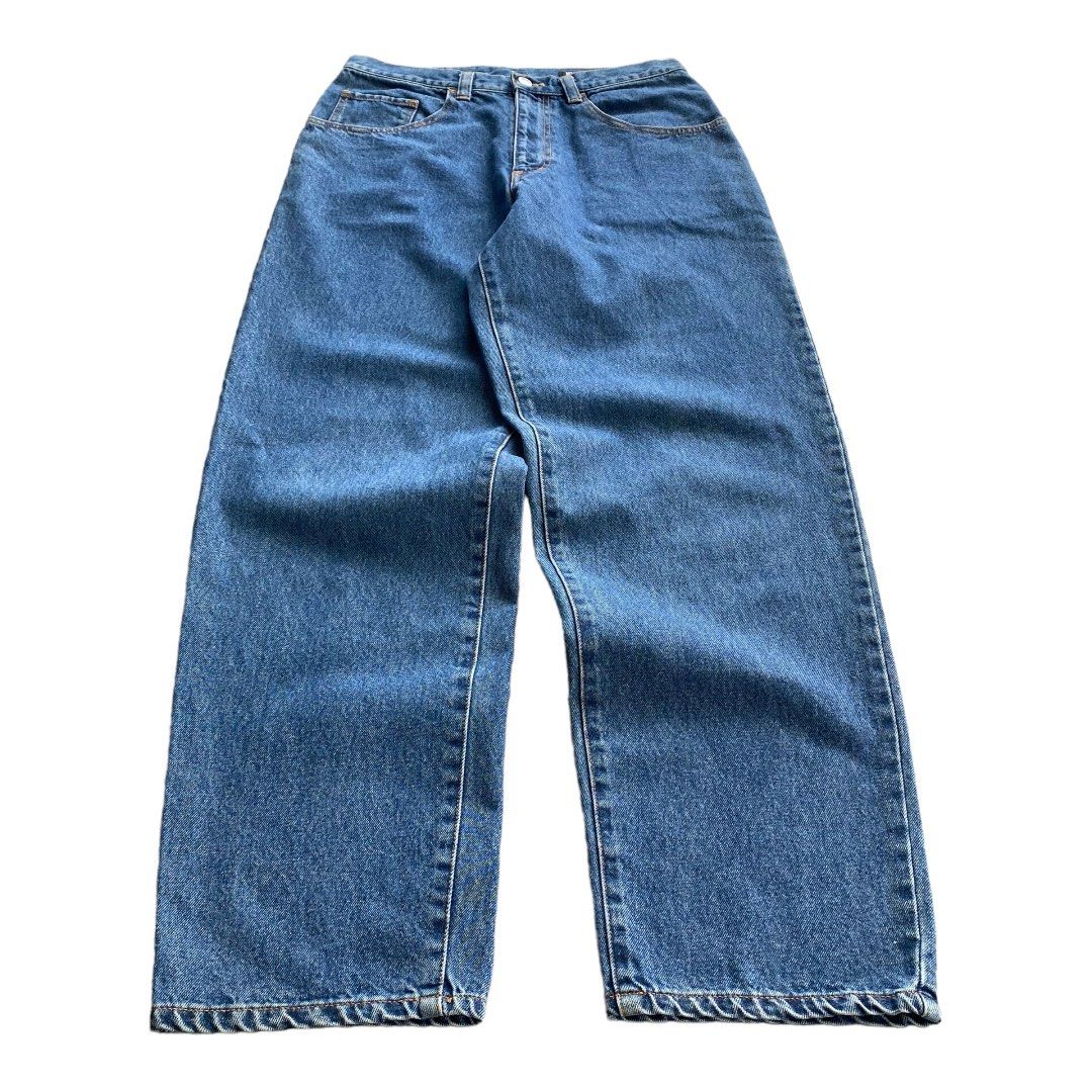 Beschwa Alien Workshop Loose Taper Baggy Jeans, Men's Fashion