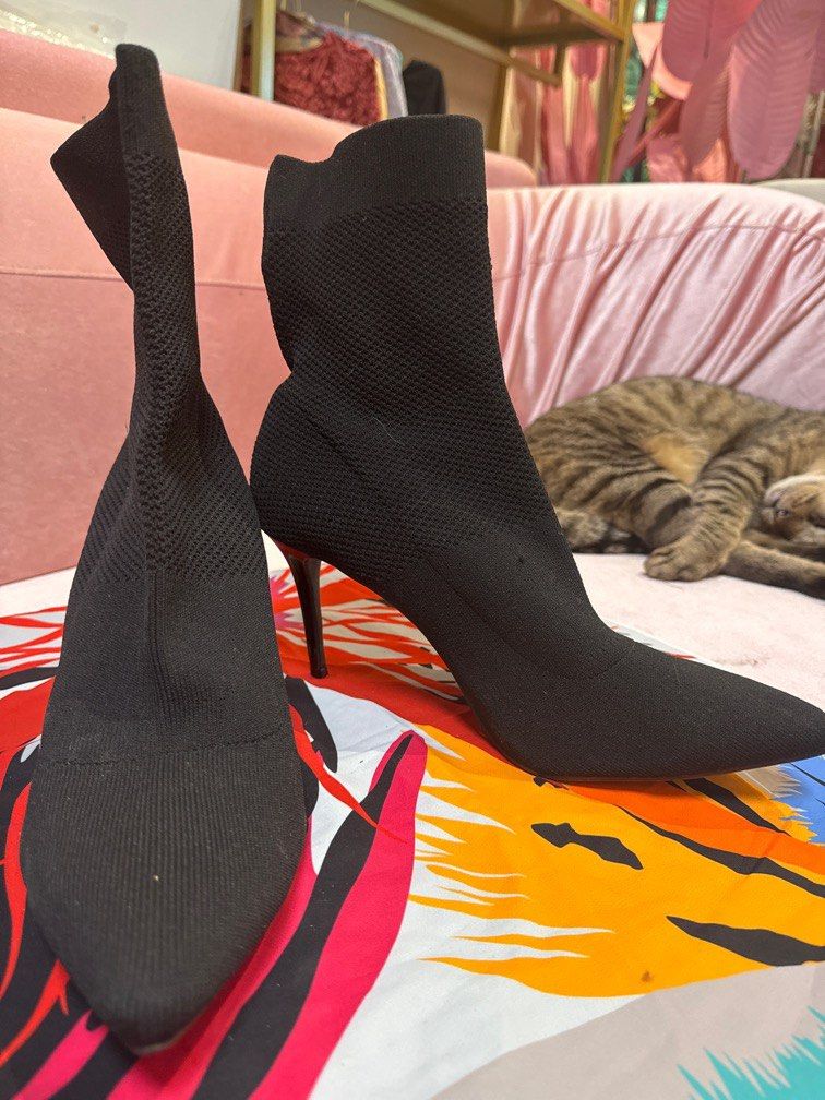 Public desire black boots hotsell