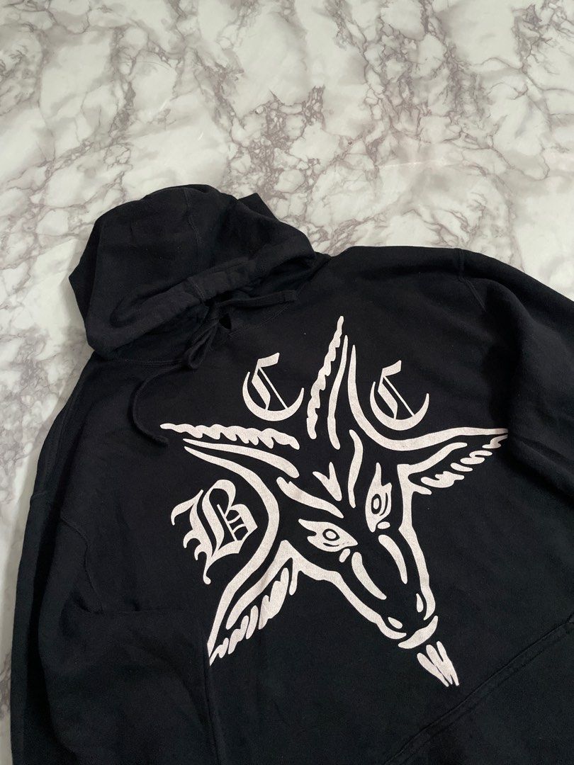 Black Craft Unholy 666 Hoodie Men s Fashion Activewear on Carousell