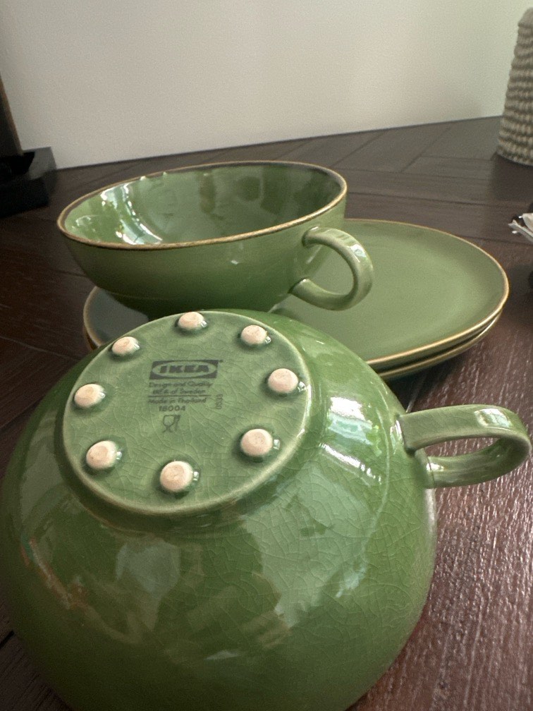 BN IKEA Tea/Coffee Cup and Saucer Set, Furniture & Home Living