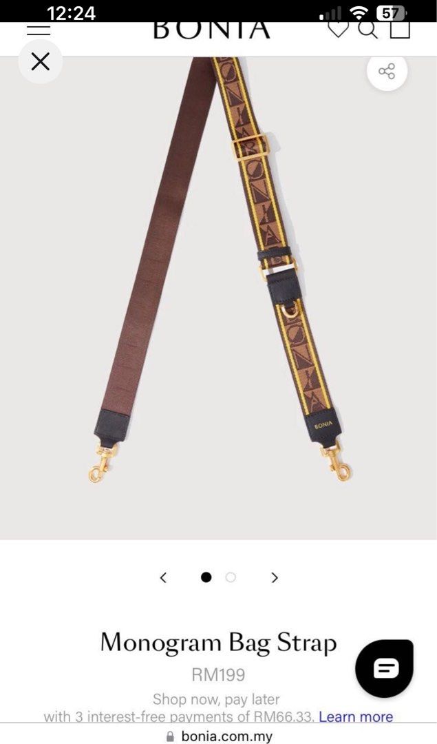 Bonia bag top strap