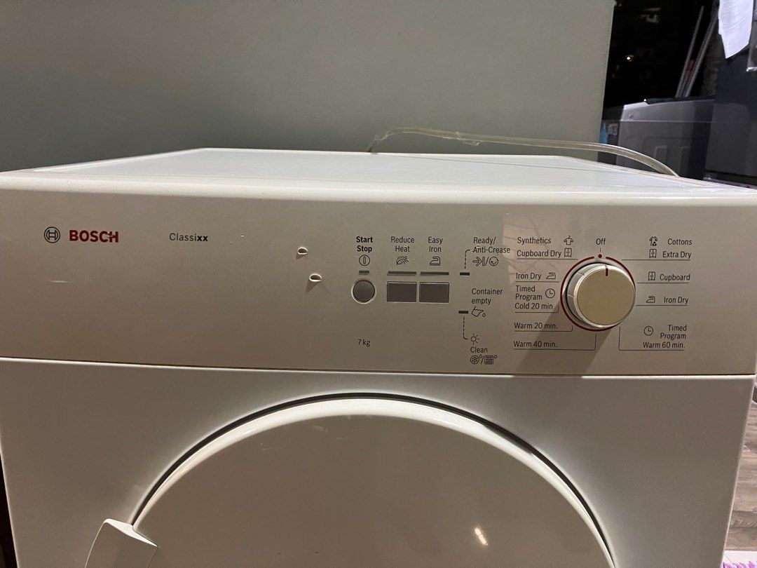 Bosch Dryer with intermittent fault, TV & Home Appliances, Washing
