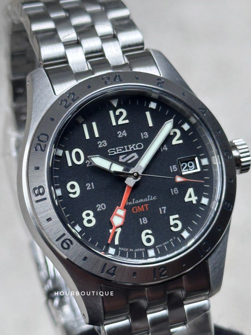 Brand New Japan Version Seiko 5 FieldWatch GMT Automatic Mens
