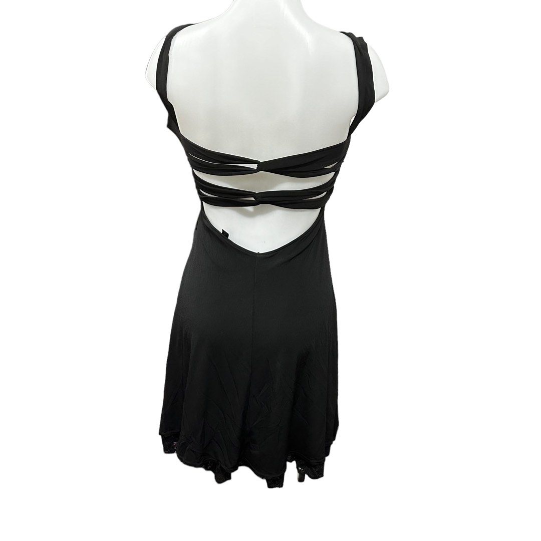 BRAND NEW JODI KRISTOPHER halter black beach sexy backless dress