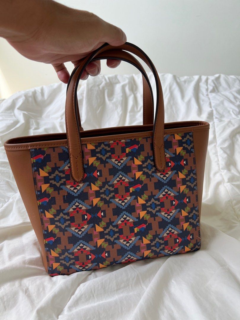 Braun buffel tote bag top