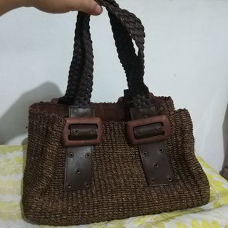 Brown Rattan Bag