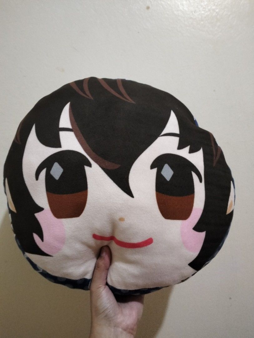 Bungo stray dogs dazai pillow (Category: Plushies & Soft Toys) located in Bulacan. Submitted by nyawnyaww (Listing ID 1279077328, Image 1). Description: preloved. yung nasa picture po ay sa akin. same lang sila..