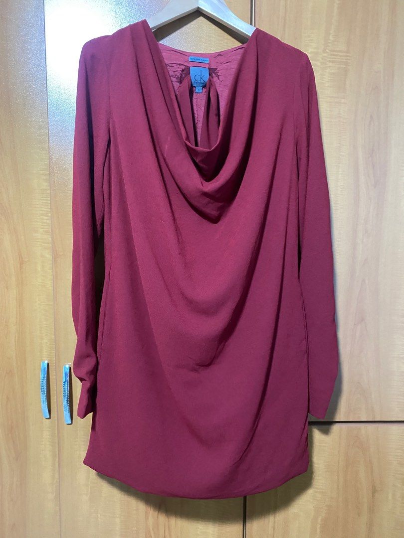 Calvin klein cowl neck dress outlet