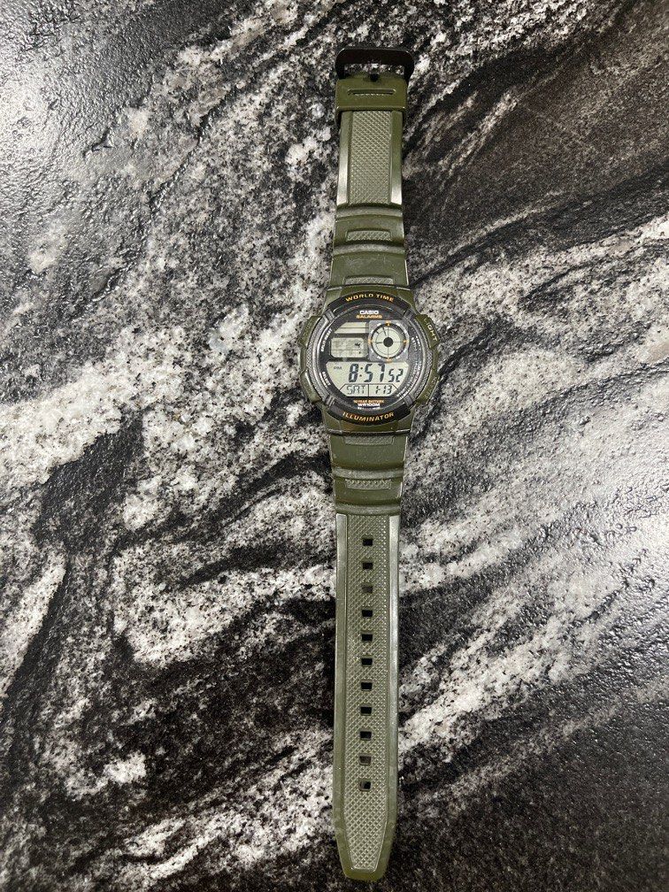 Casio illuminator salarms hotsell world time