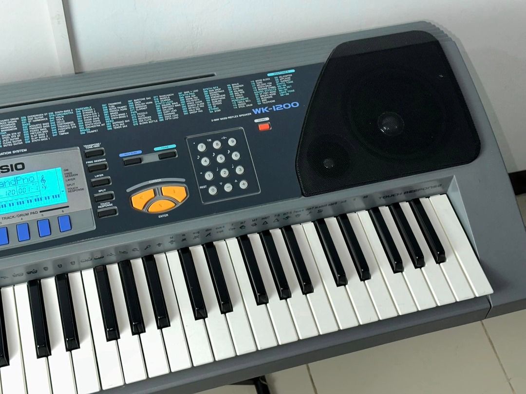 Casio WK1200 Piano Keyboard Organ Touch Response 73 Keys, Hobbies